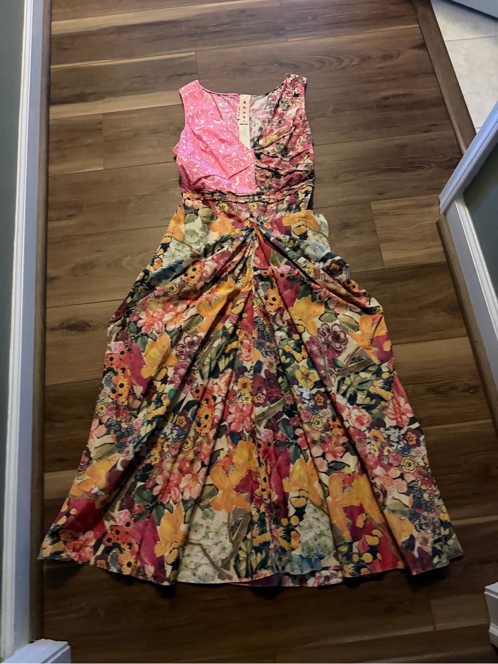 Marni mixed print poplin dress size 38 - Picture 15 of 16